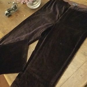 Banana Republic velvet chocolate brown pants